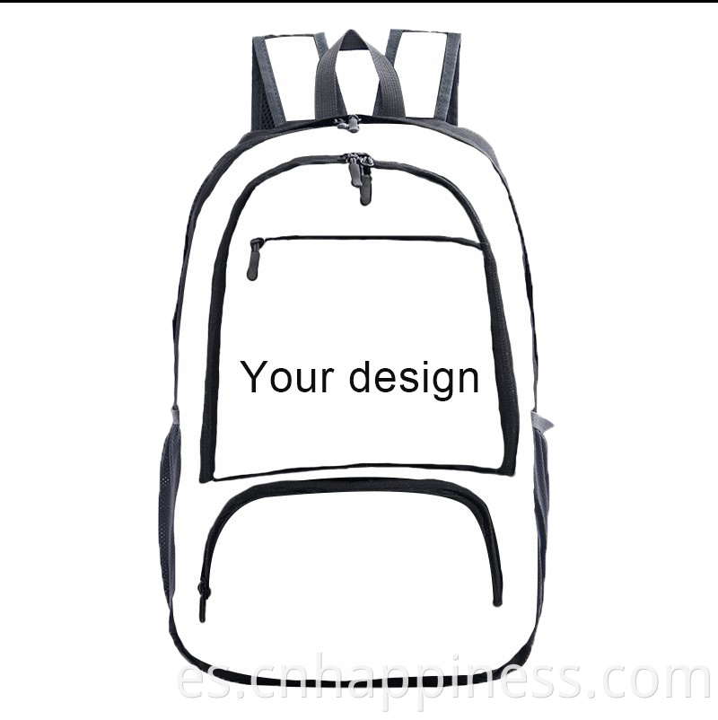 Impresión de logotipo personalizado Unisex School College Bagbag Gran capacidad Mochilas Viajes de mochila Bolsas